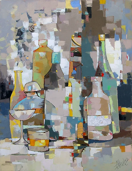 105. Бутилки и чаши