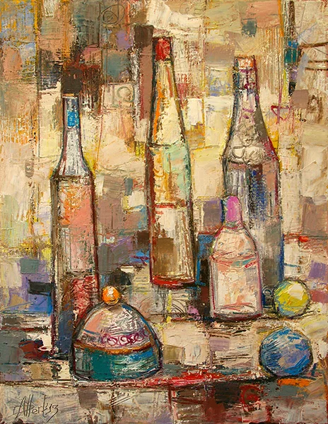 103. Бутилки цветни