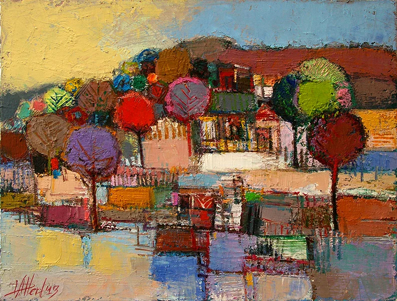 30. Colorful village