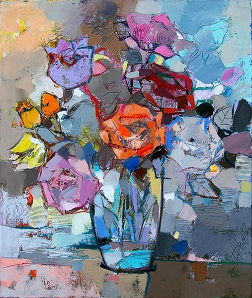 95. Рози в синьо